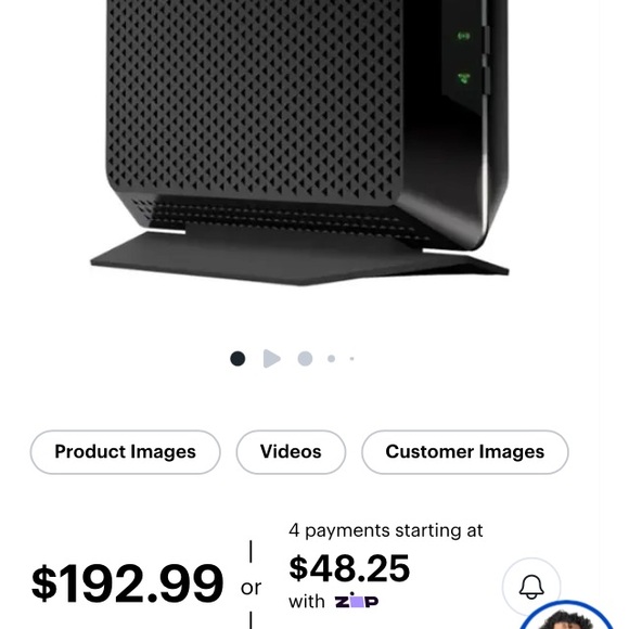 NETGEAR nighthawk Black WiFi Cable Modem Router - Picture 2 of 12